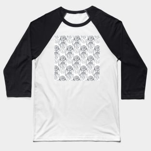 Classy Black dreamcatcher White Pattern Baseball T-Shirt